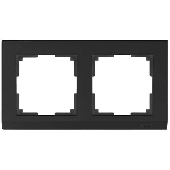 Рамка Werkel Stark на 2 поста черный W0021808 4690389161827