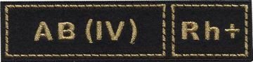 Нашивка Группа крови АВ (IV) + (золото)