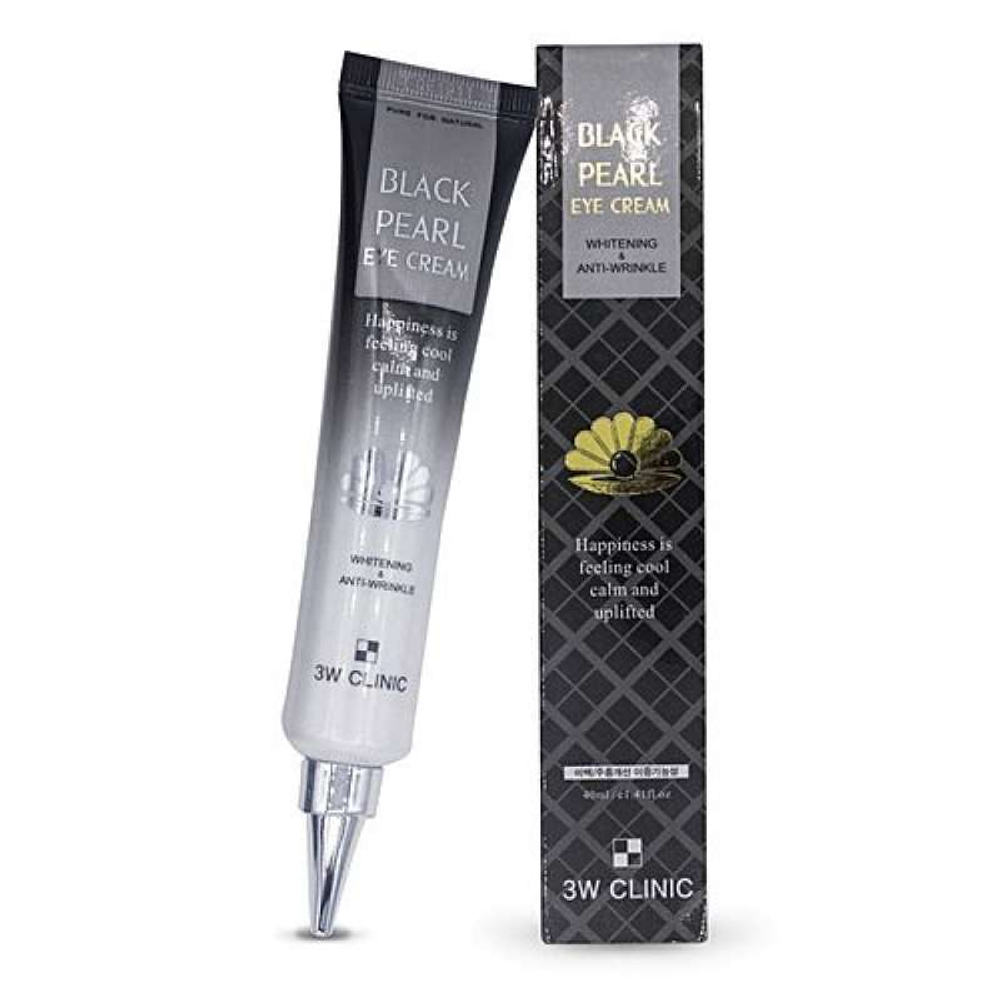 Крем с черным жемчугом 3W Clinic Black pearl Eye Cream Whitening & Anti-Wrinkle, 40ml