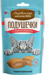 ДЕРЕВЕНСКИЕ ЛАКОМСТВА Подушечки с пюре из лосося, 30 г