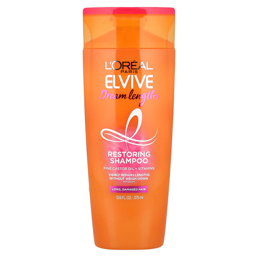 L'Oréal, Elvive, Dream Lengths, восстанавливающий шампунь, для длинных, поврежденных волос, 375 мл (12,6 жидк. Унции)