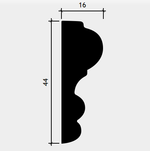ДЕКОРАТИВНЫЙ  МОЛДИНГ 1.51.400 ЕВРОПЛАСТ
