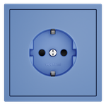 Накладка для розетки с заземлением и защитными шторками, S70 (деним)