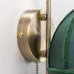 Citilux Базель CL407312 Бра с зелёным абажуром и выключателем