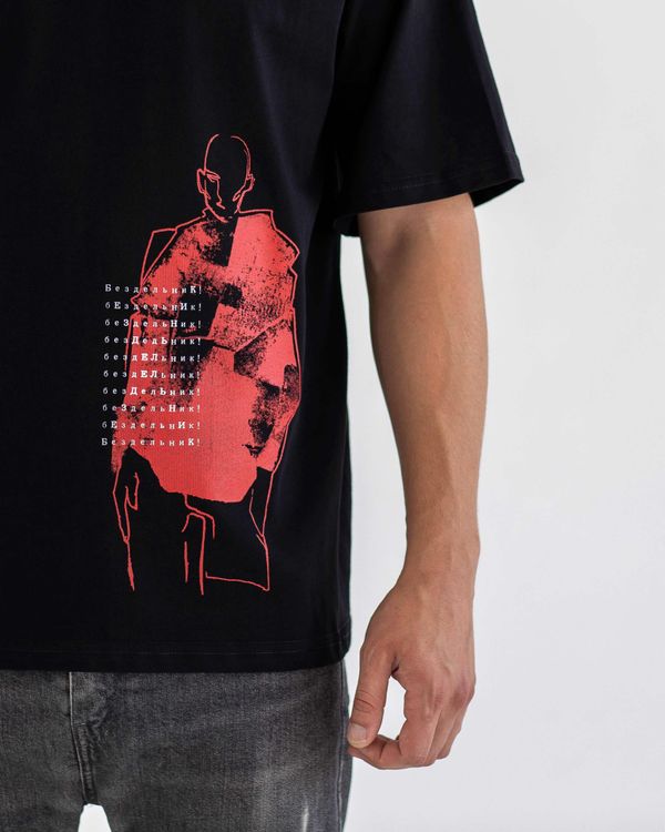 Футболка Четверг/Бездельник Черная - фото 7