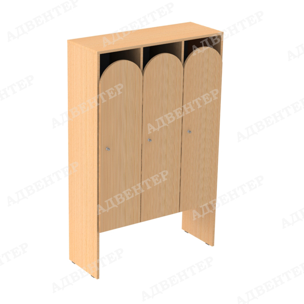 Шкаф детский для одежды 3 СЕКЦИИ
