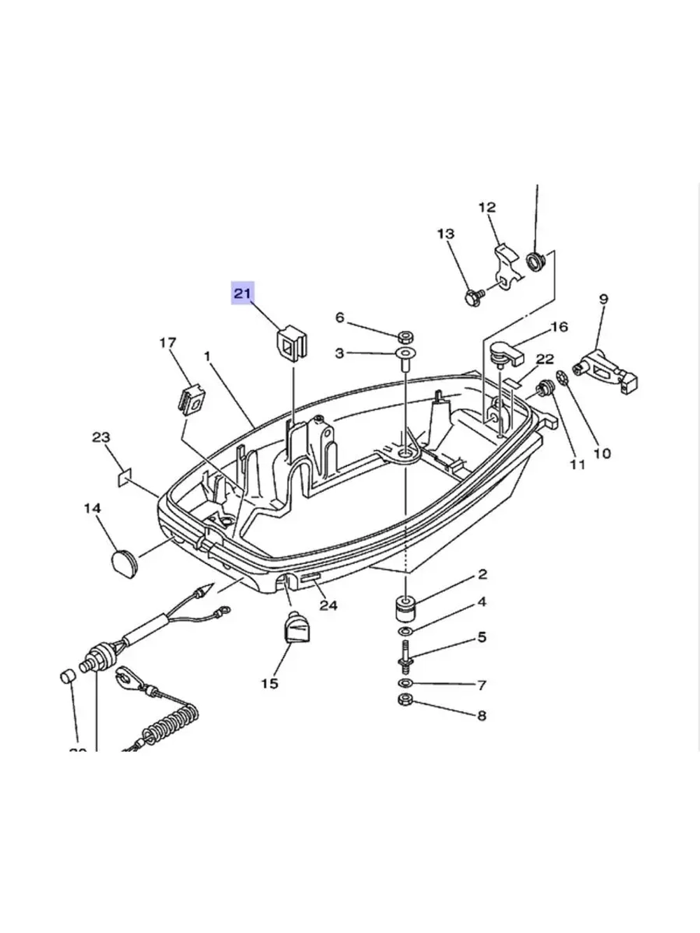Втулка резиновая 9048017M08