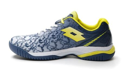 Женские кроссовки для Падел Lotto Superrapida 200 III W - all white/acid yellow/dark denim