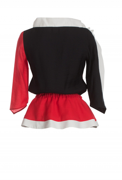 Блуза с баской 42-17SS