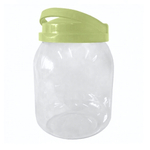 Емкость для хранения "Verona" круглая 2л ПЭТ (салатовый)