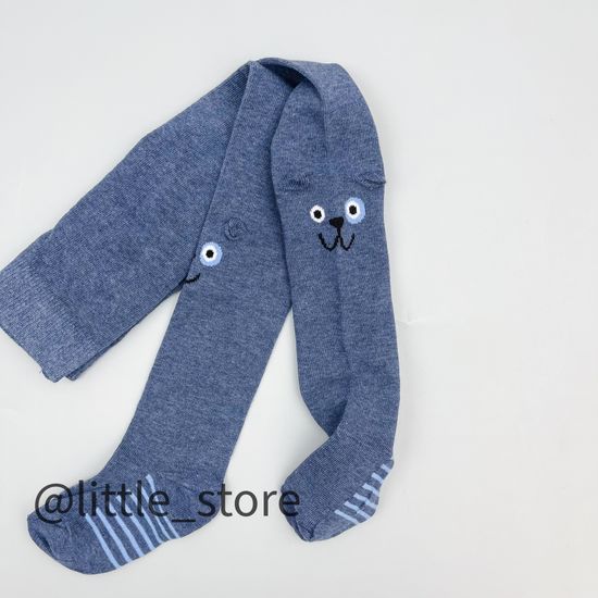 Колготки хлопковые, Джинсовый меланж