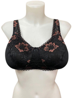 Бюстгальтер ортопедический для фиксации экзопротеза после мастэктомии 85D черный