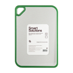 Доска разделочная из пшеничного волокна homi, 36х25 см, светло-серая с зеленым кантом