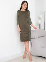 Платье Идеальный образ(замша,хаки) Diolche (Акция)