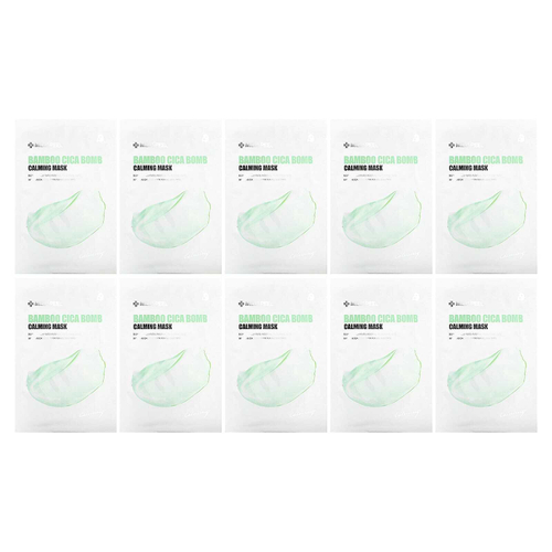 Medi-Peel, Успокаивающая косметическая маска Bamboo Cica Bomb, 10 шт. Масок по 25 мл каждая