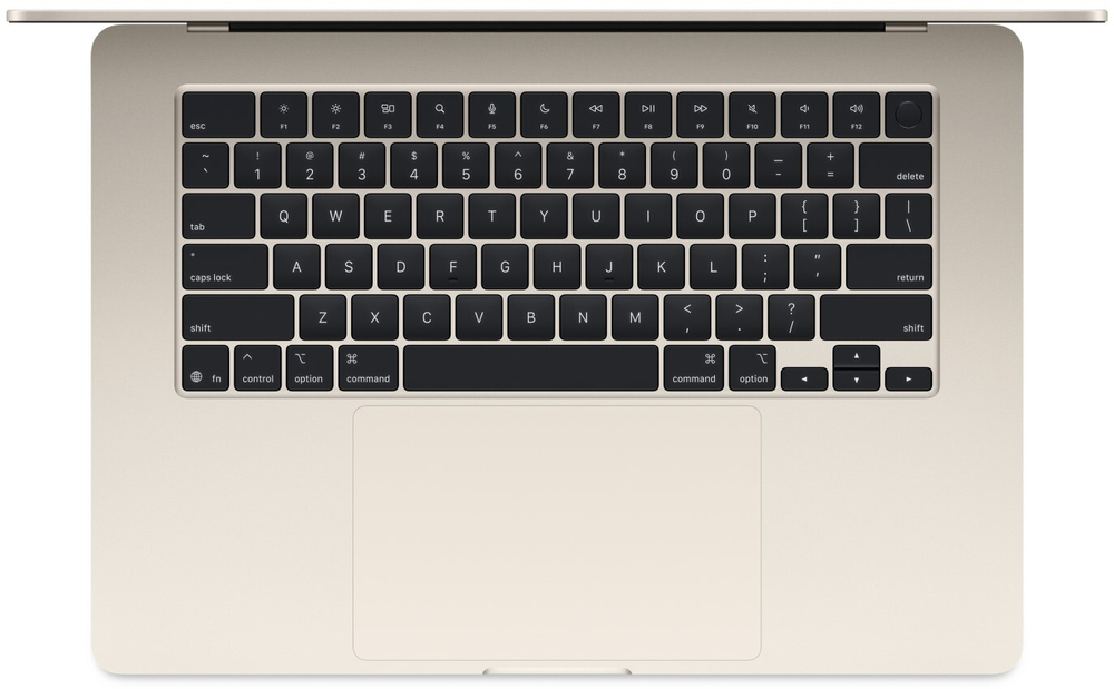 Ноутбук  Apple Macbook Air 15 (2025) 15.3 ", M, 16 Гб RAM, 256 Гб SSD, M4 10-Core GPU, Золотистый