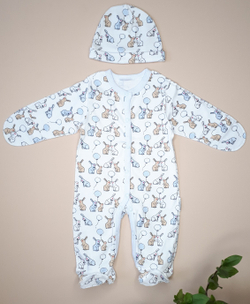 Комплект Зайчата (голубой)