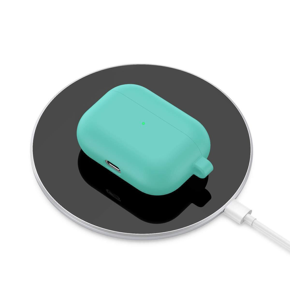 Чехол КАРТОФАН для Apple AirPods Pro (арт. AIRPRO-SLIM-SILICON-01-MINTGREEN)