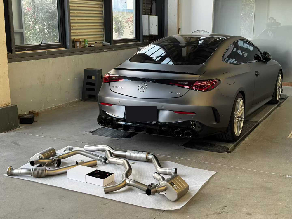 Выхлопная система с диффузором заднего бампера для Mercedes-Benz CLE C236 CLE53 AMG 2023+ Мерседес Диффузор выхлопные насадки