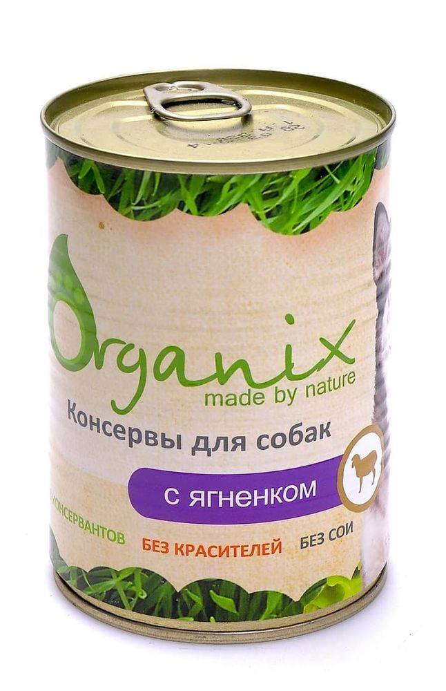Organix 410г Консервы для собак с ягненком