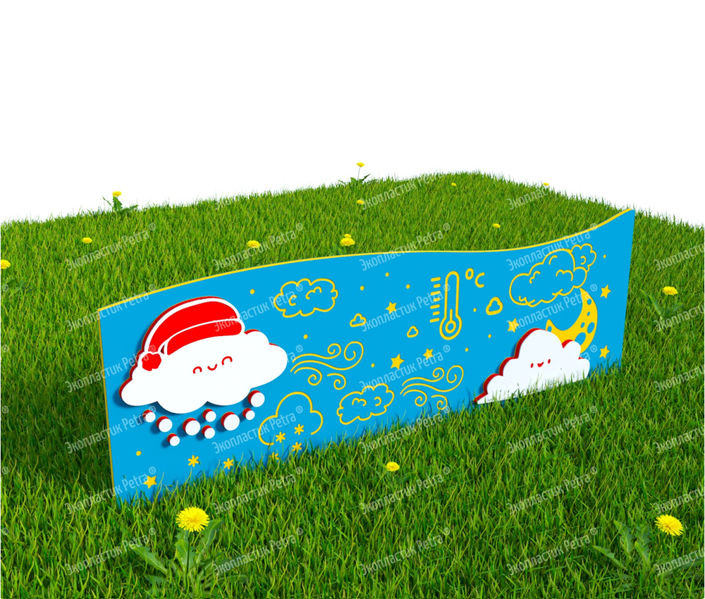 Забор уличный из экопластика Погода