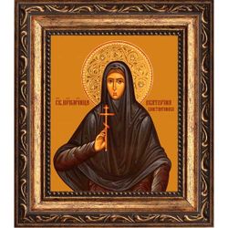 Екатерина Константинова, послушница, преподобномученица. Икона на холсте