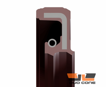 Армированная манжета с пыльником УР-49 (35x52x6) FKM75/сталь