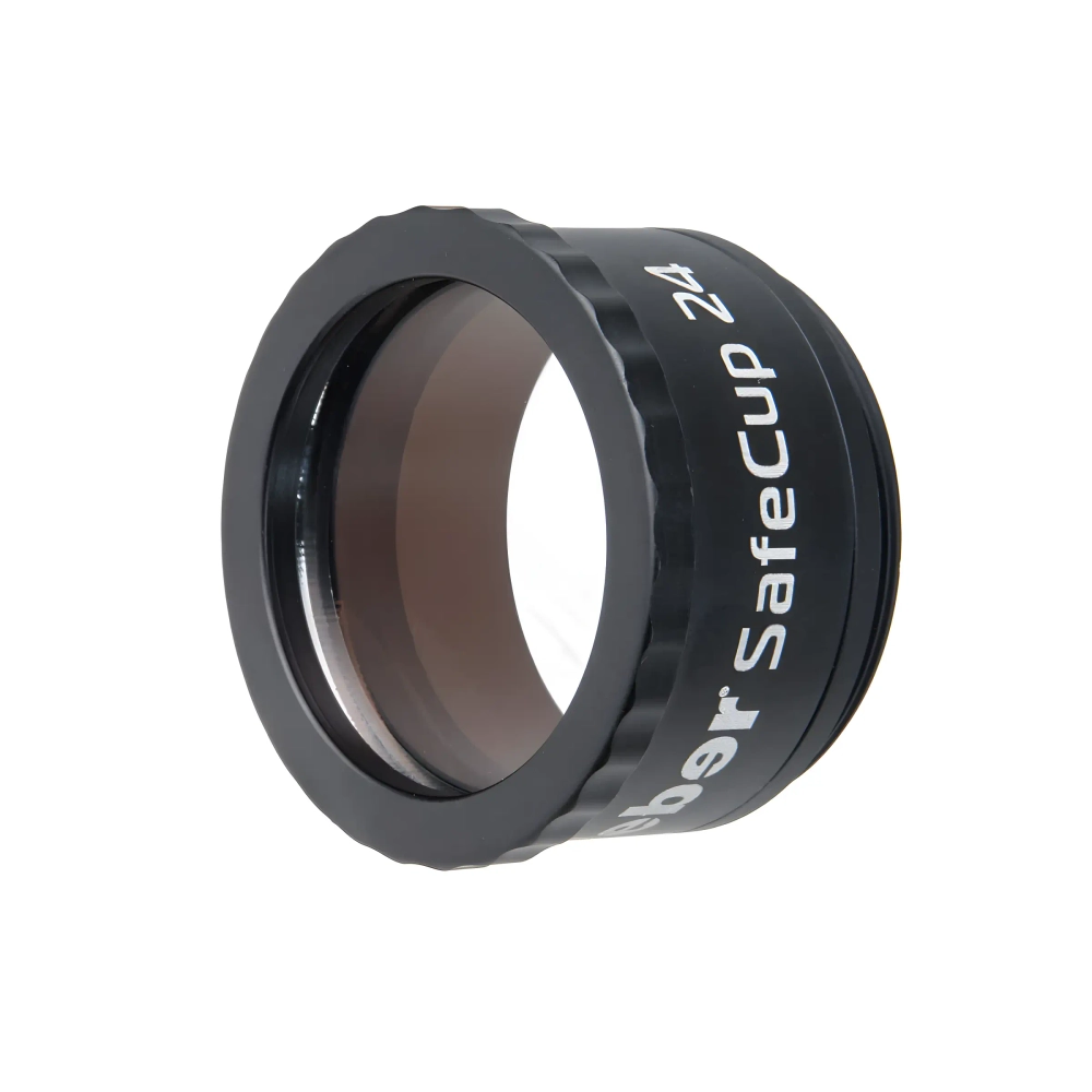 Насадка защитная Veber SafeCup 24 для прицела, вид сбоку с логотипом Veber