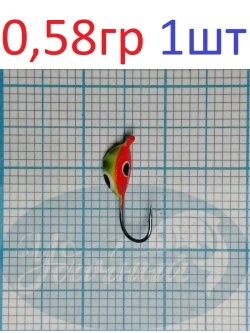 Мормышка вольфрамовая Мидия с ушком