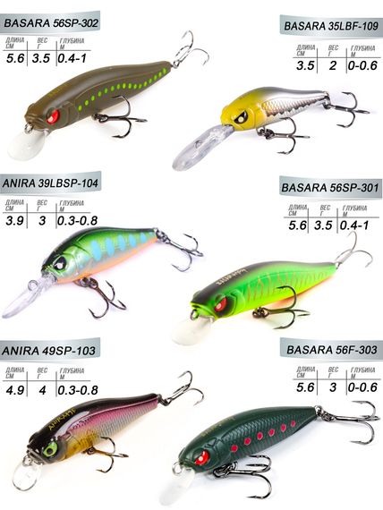 Воблеров набор LJ Pro Series 07 SET 6шт.