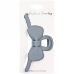 Заколка-краб для волос на блистере «Style Matte», бантик, микс 6 цветов, 11см