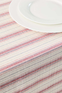 ZARA HOME ХЛОПЧАТОБУМАЖНАЯ МУСЛИНОВАЯ СКАТЕРТЬ,  СИНИЙ