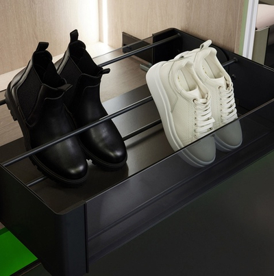 Подставка для обуви, Конеро W 762 мм, размер 715x211x142 мм, 1 шт, цвет ЧЕРНЫЙ (2395847021)