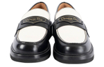 DIOR Boy Leather Loafers Women"s Black White