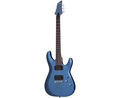 SCHECTER C-6 DELUXE (431) SATIN METALLIC LIGHT BLUE