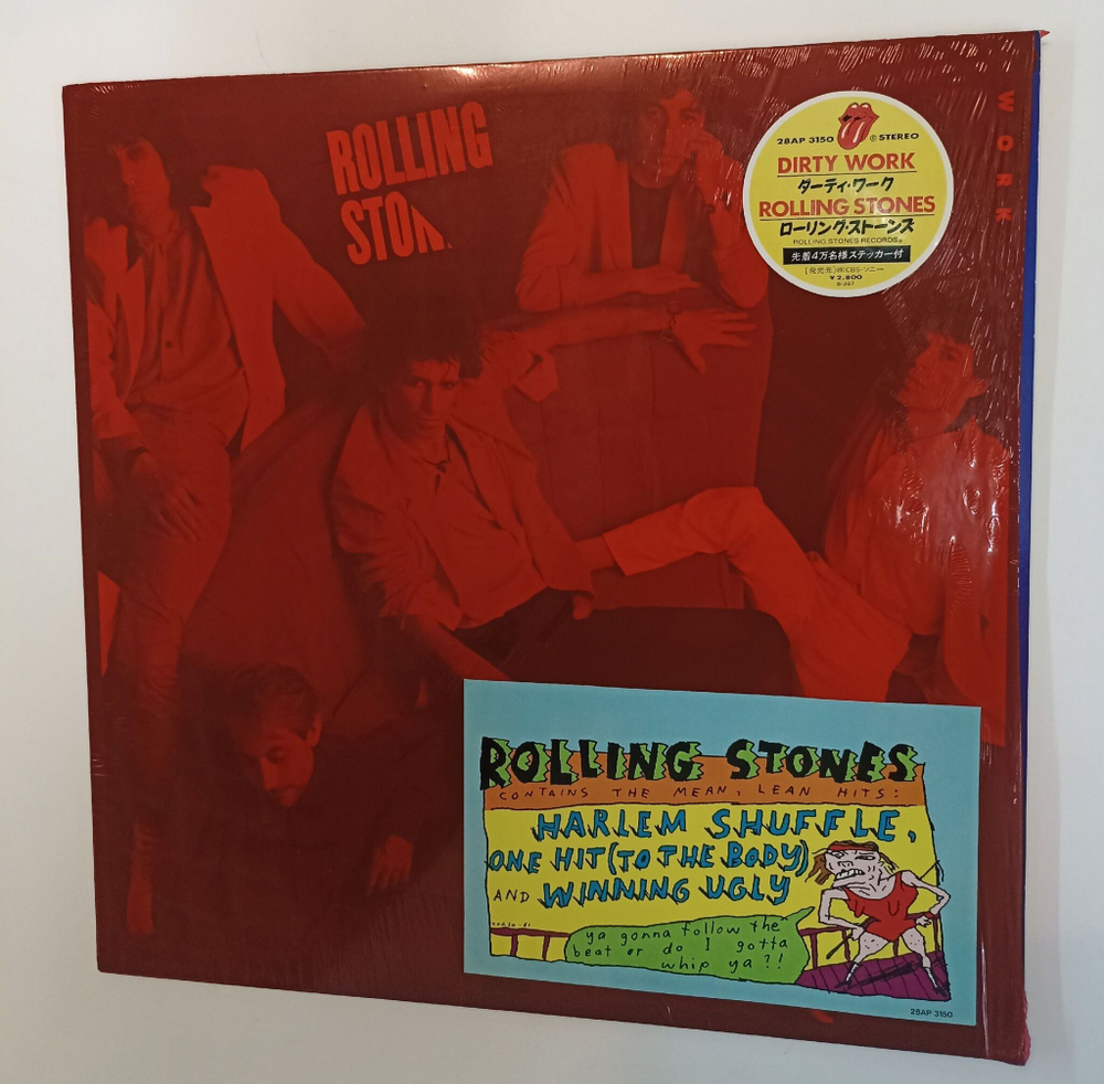 Винтажная виниловая пластинка LP Rolling Stones Dirty Work (Japan 1986) (Shrink)