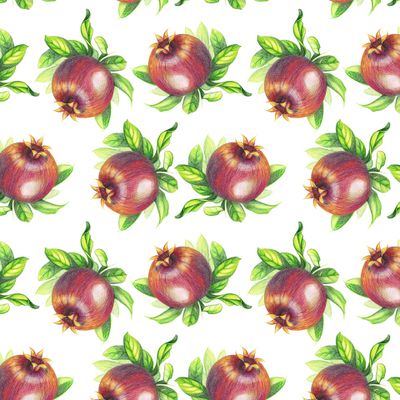 Гранат на белом фоне