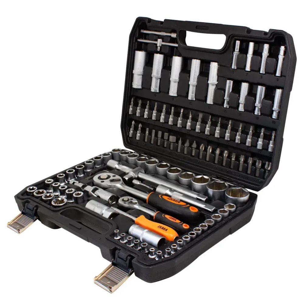 Набор инструментов 108пр.1/4''1/2''(6гр.)(4-32мм) ISMA ISMA-41082-5