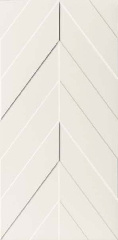 Настенная плитка 4D D730 CHEVRON WHITE MATT