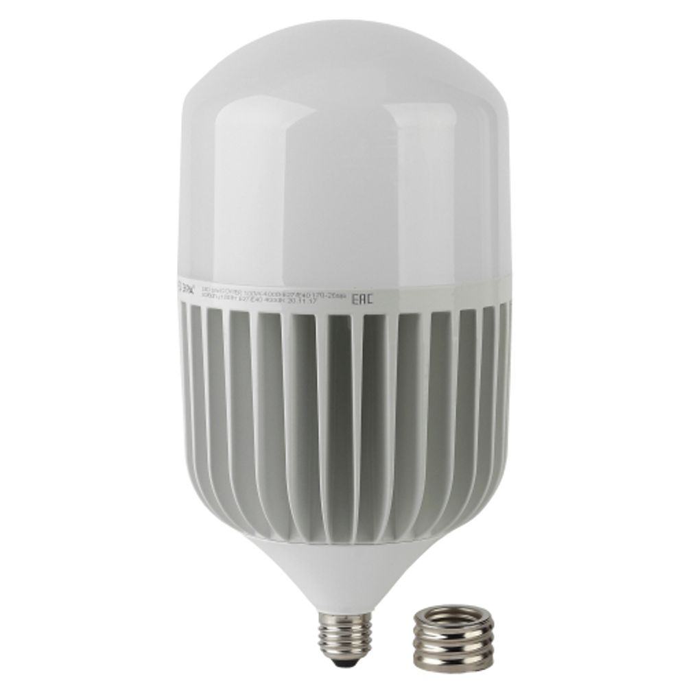Лампа светодиодная ЭРА STD LED POWER T160-100W-4000-E27/E40 Е27 / Е40 100 Вт колокол нейтральный белый свет | Лампы cветодиодные POWER