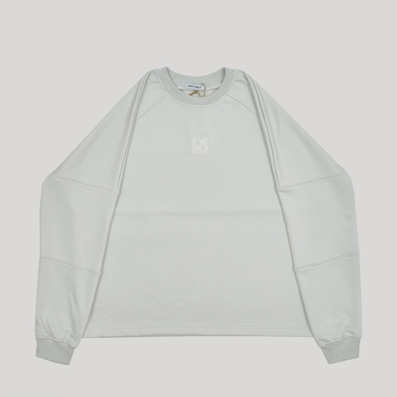 Raglan Sweatshirt LOGO Grey Glacier