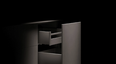 Передняя панель для внутреннего ящика LineBox L=1200мм, графит AQ