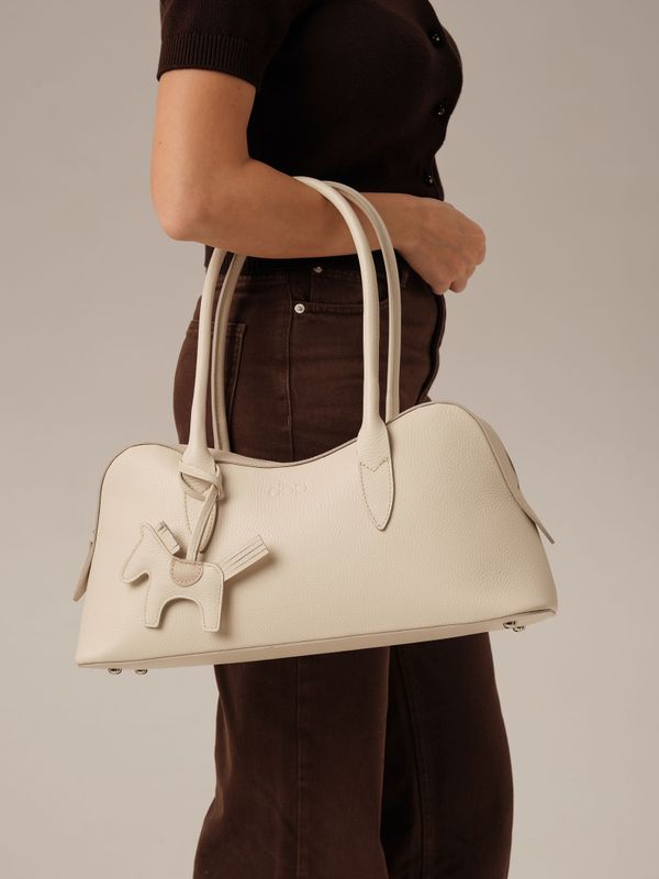 Кожаная сумка Jockey DBR 31168 ванильное молоко