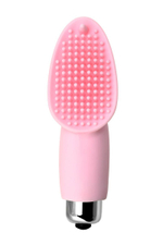 Нежно-розовая вибронасадка на палец Twity - 10,2 см. (Цвет: нежно-розовый)