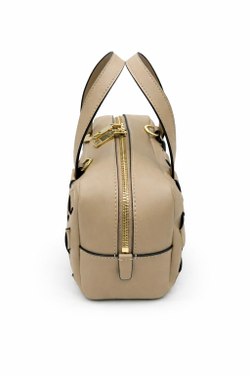 ITALY K сумка-саквояж плетеная - бежевый