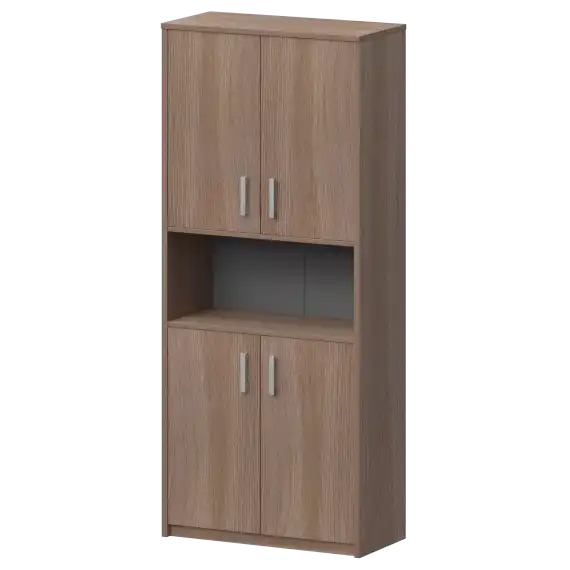 Шкаф с нишей А-312 Темный шимо 770x370x2000 Арго