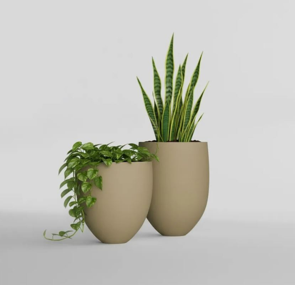 Кашпо, коллекция КОЛОР, форма БАРРЕЛЬ