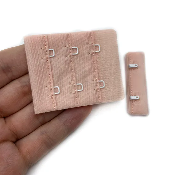 Застежка с крючками персик 2 ряда (цв. 81), 44*55 мм