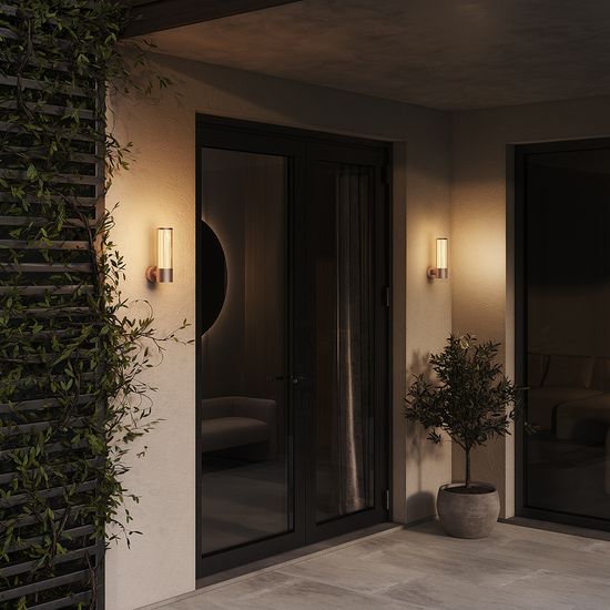 Уличный настенный светильник Outdoor O593WL-L8BR3K