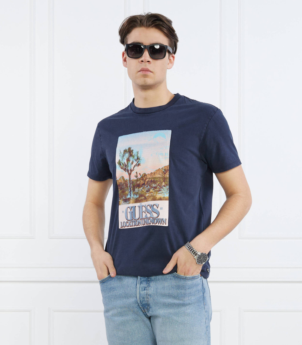 Футболка DESERT PHOTO GUESS - темно-синий(M3GI74 KA260)
